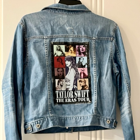 Taylor Swift The Era’s Tour Denim Jacket ~ Great Gift for any Taylor fan. - Picture 1 of 7